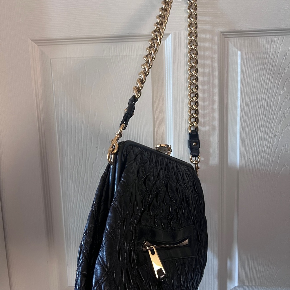 Marc Jacobs Black leather large clutch bag - Picture 5 of 8